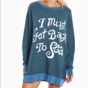 Wildfox Must Get Back to Sea Roadtrip Sweater S